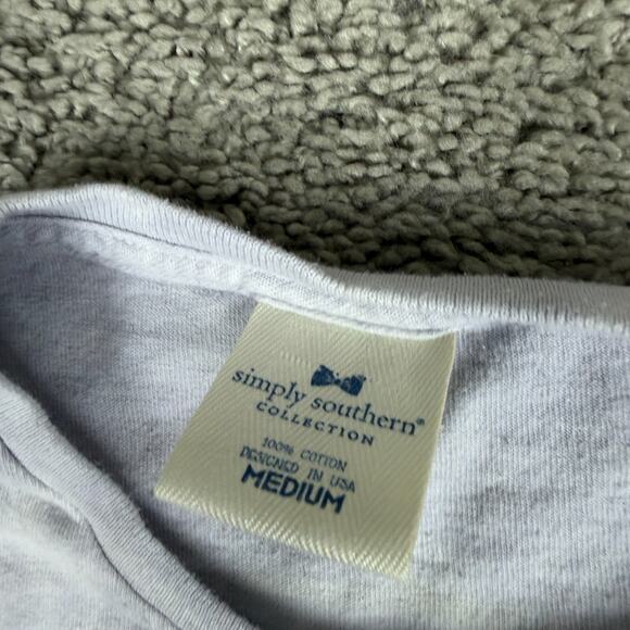 Simply Southern Shirt Womens M Dog Puppy Golden Retriever Dont Dull Your Smile - Picture 8 of 10